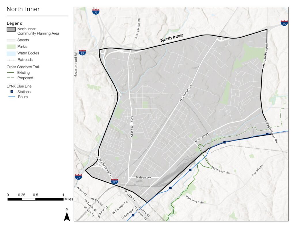 North Inner area map